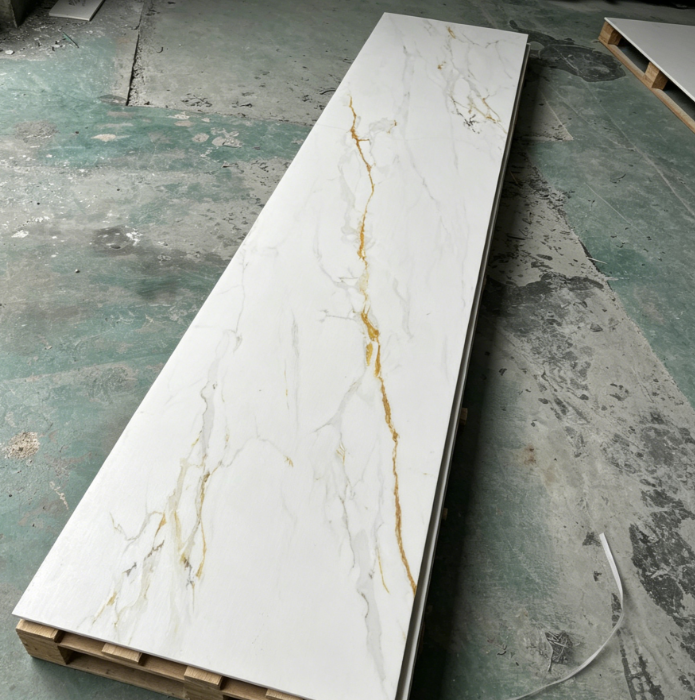 White Solid Surface Acrylic Wall Panels with Seamless Waterproofing Are Suitable for Kitchen and Bathroom Sheet